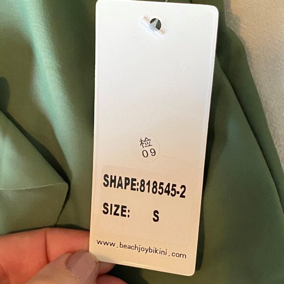 Beach Joy Bikini One Piece Swimsuit Bikini - Wmn’s Small - NWT - Green - Picture 5 of 8